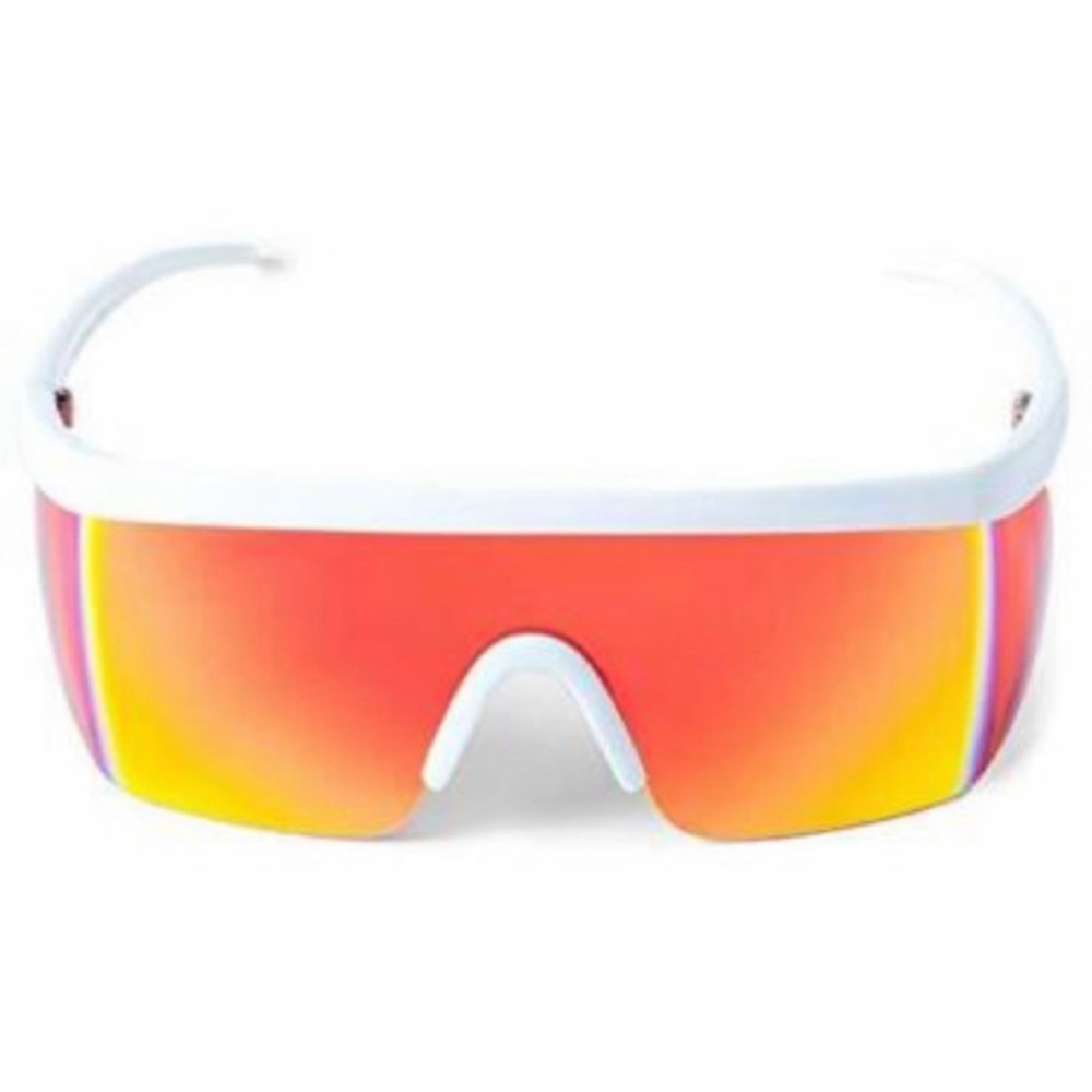 Unisex Retro UV 400 Mirrored Sunglasses w/ Case & Cleaning Cloth by Tipsy Elves